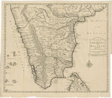 1724 Dutch Map Of Tamil Nadu