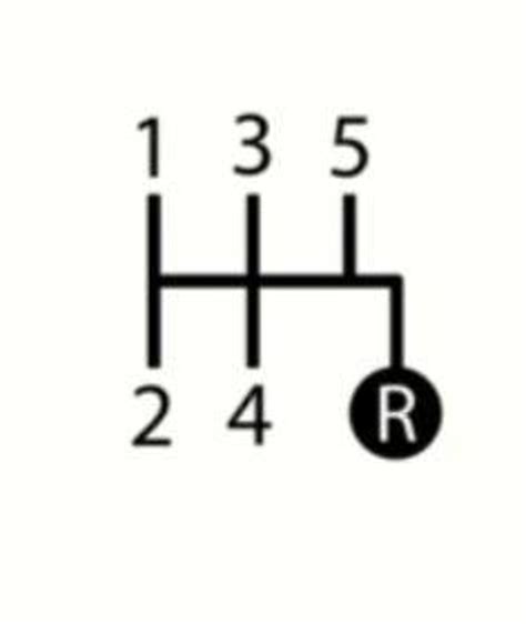 5 Speed H Pattern Sticker