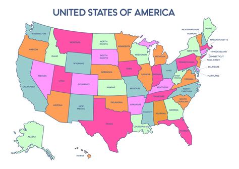 50 United States Map