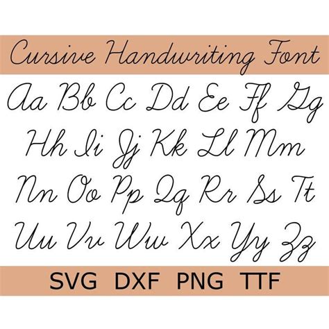 A Cursive Font