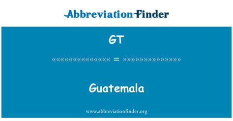 Abbreviation For Guatemala