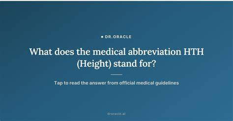 Abbreviation For Height