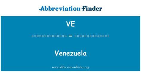 Abbreviation For Venezuela