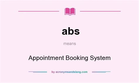 Acronym For Appointment