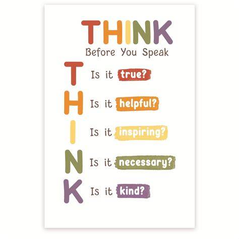 Acronym For Think Before You Speak