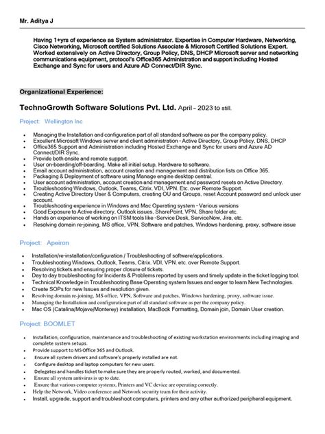 Active Directory Cv
