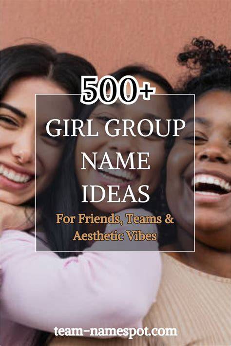 Aesthetic Names For Girls Group