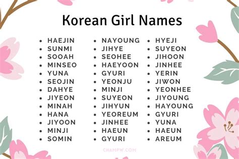 Aesthetic Names For Korean Girls