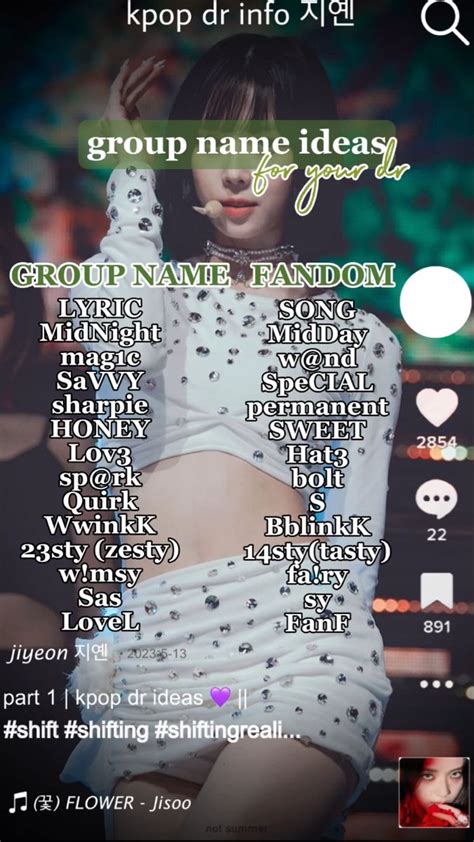 Aesthetic Names For Kpop Girl Groups