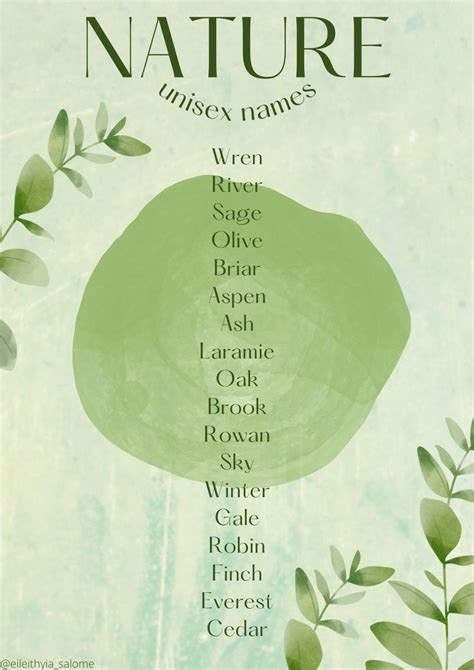 Aesthetic Names For Nature Highlights