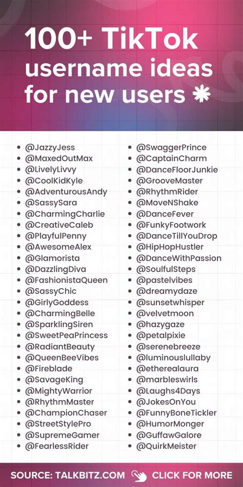 Aesthetic Names For Tiktok Accounts