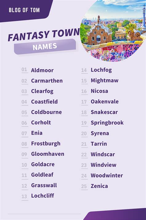 Aesthetic Names For Towns