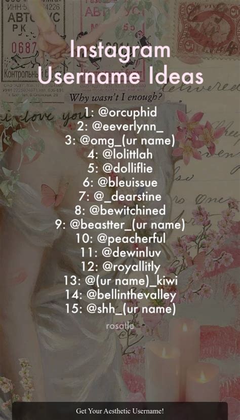 Aesthetic Names For Whatsapp Profile