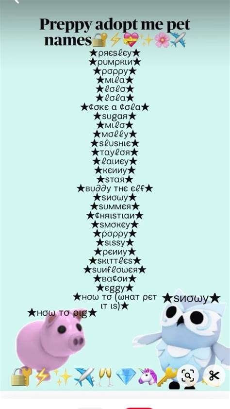 Aesthetic Names For Your Adopt Me Pets