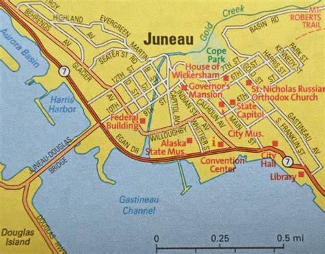 Alaska Map Juneau