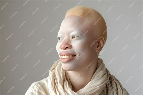 Albino Black Person