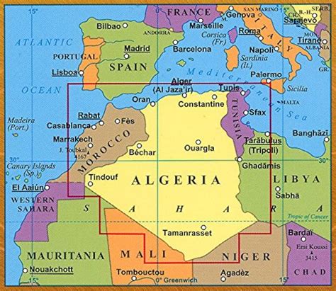 Algeria And Morocco Map