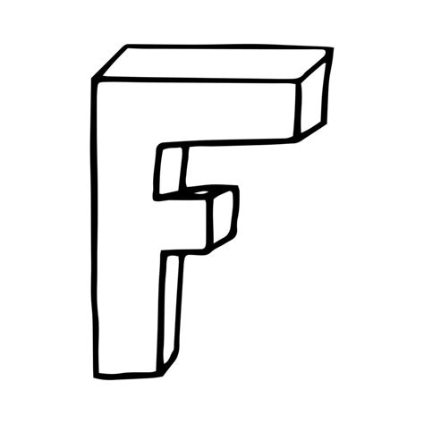 Alphabet F Sketch