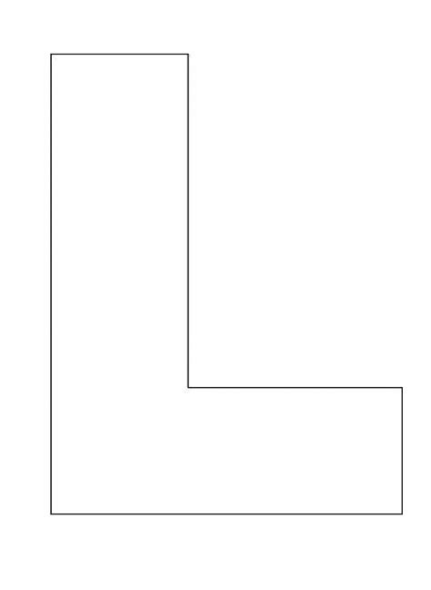 Alphabet L Outline