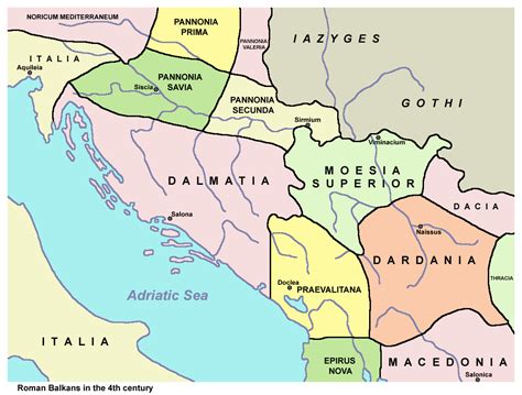 Ancient Map Of Balkan