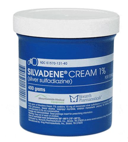 Antibiotic Cream For Burns Silvadene