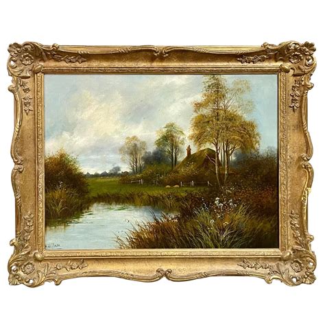 Antique Oil Painting On Canvas