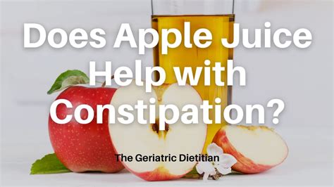 Apple Juice Does It Help Constipation