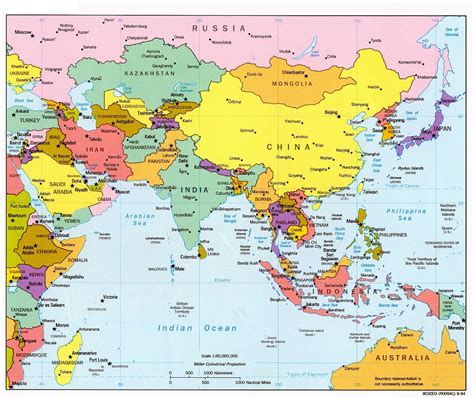 Asia Map With Countries Hd Images Pdf