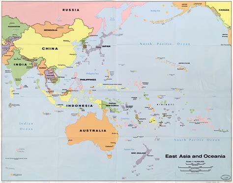 Asia Oceania Map