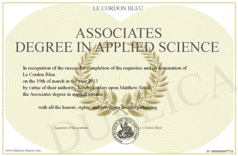 Associate Of Applied Science Degree