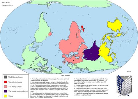 Attack On Titan World Map