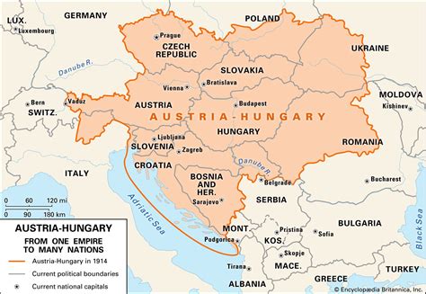 Austriahungary 1918 Map
