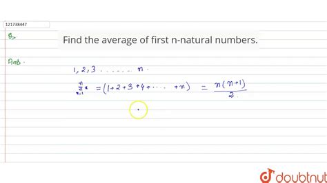 Average Of First 100 Natural Numbers