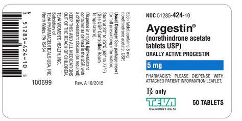 Aygestin Side Effects