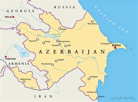 Azerbaijan On Map
