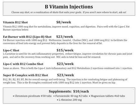 B12 Shots For Weight Loss