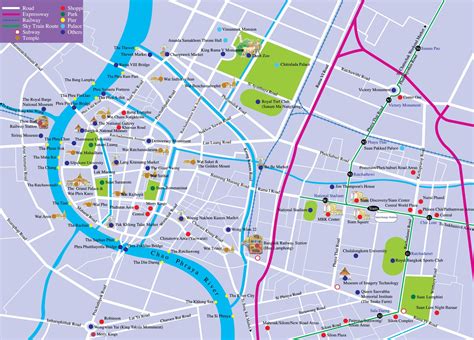 Bangkok City Tourist Map
