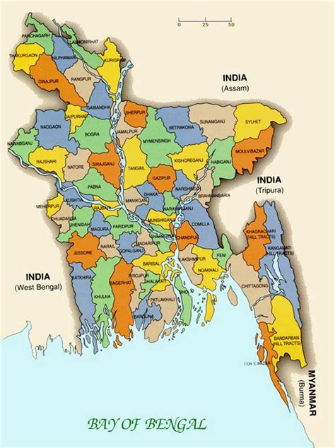 Bangladesh Map Bangla