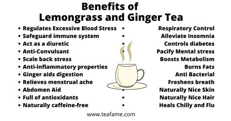 Benefits Of Lemongrass And Ginger Tea