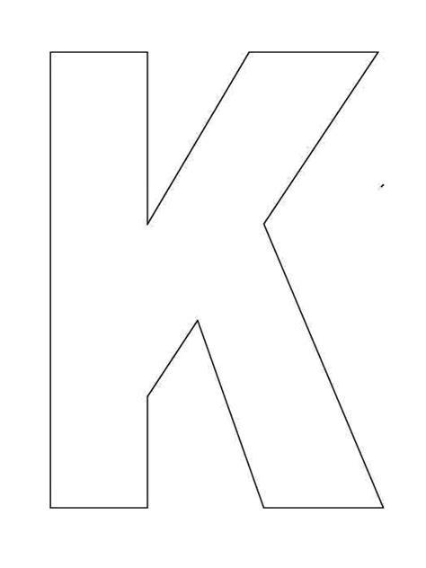 Big Outline Upper K