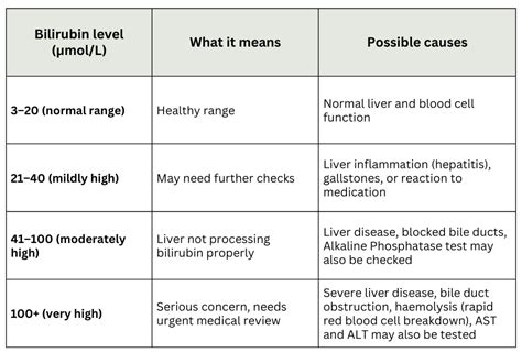 Bilirubin Total Normal Level