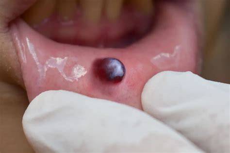 Blood Blister Inside Mouth