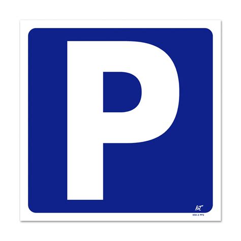 Blue P Symbol