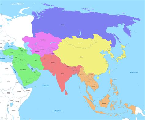 Borders Of Asia