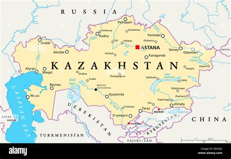 Borders Of Kazakhstan
