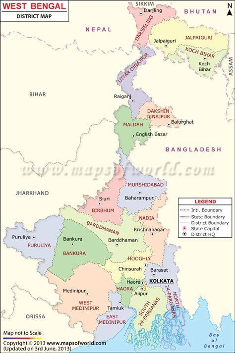 Borders Of West Bengal