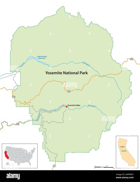 Borders Of Yosemite National Park