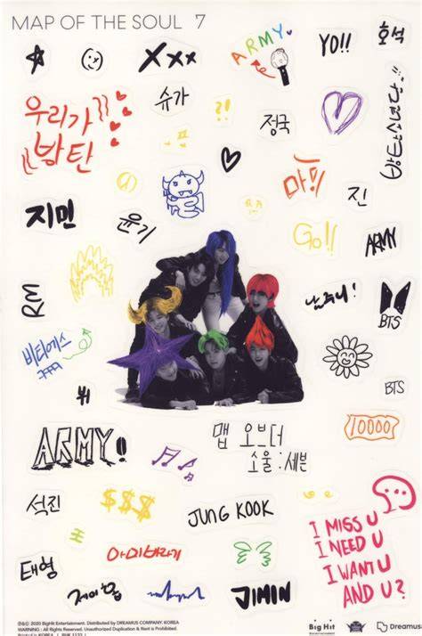 Bts Map Of The Soul 7 Stickers Translation