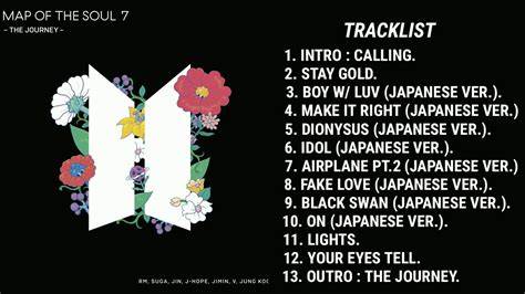 Bts Map Of The Soul 7 The Journey Tracklist
