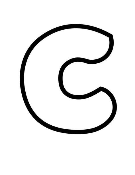 Bubble Letters Alphabet C